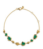 Monica Vinader gold vermeil green onyx bracelet (British brand)