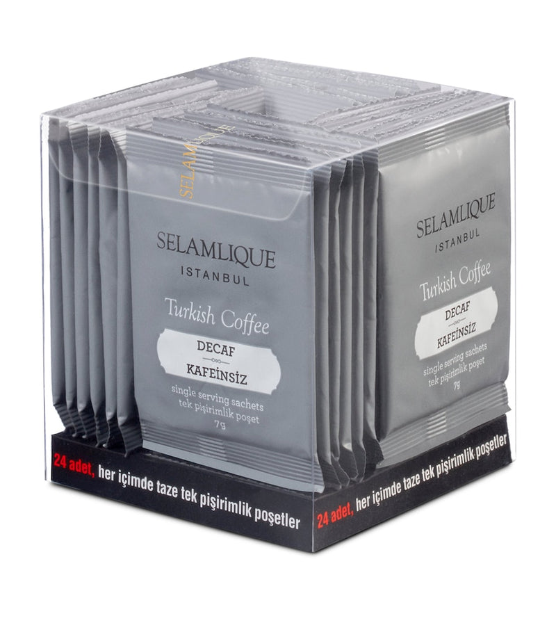 Selamlique Decaf Turkish Coffee 24 bags, imported from the UK
