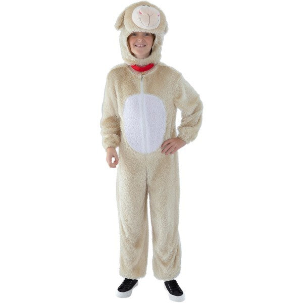 Smiffys lamb costume cream with jumpsuit and hood, UK version
