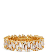 Harrods Suzanne Kalan Yellow Gold and Diamond Shimmer Eternity Ring- Buy online at McGrocer