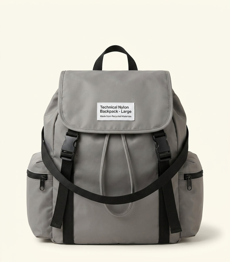 Prada Re-Nylon and Leather Explore Backpack, imported from the UK
