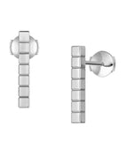 Chopard Ice Cube earrings in white gold, imported from the UK