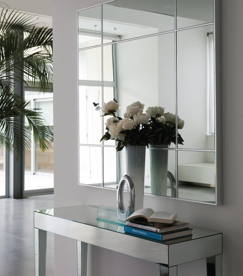 Ash Wood Mirror with Clean Lines for Modern Living Space