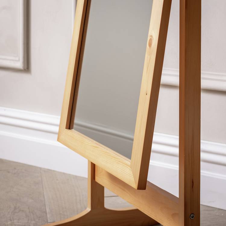 Argos Home oak mirror 146x41cm, imported from the UK