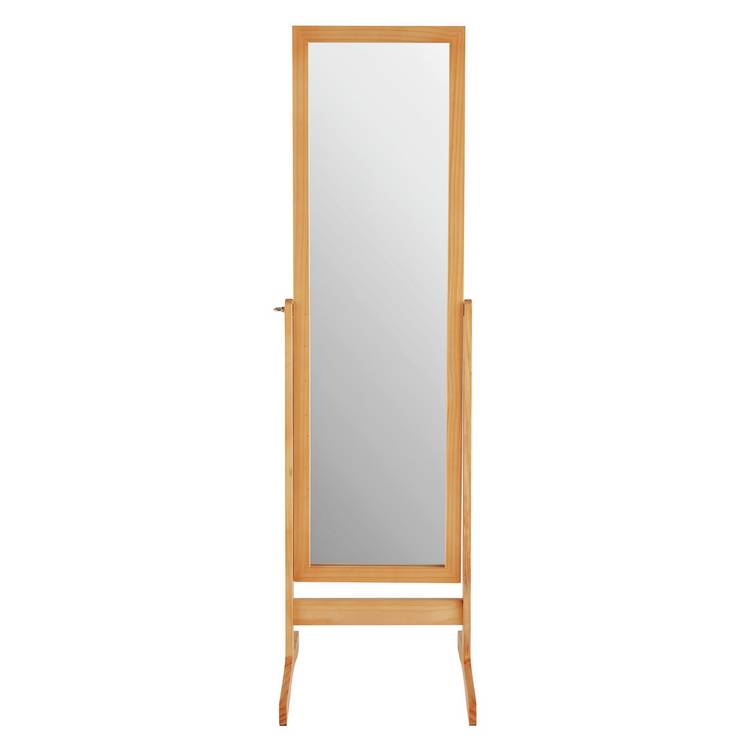 Argos Home oak mirror 146x41cm, imported from the UK