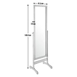 Argos Home oak mirror 146x41cm, imported from the UK