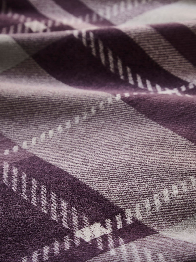 Dreams & Drapes purple Colville check duvet cover set - British product
