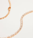 Suzanne Kalan rose gold diamond mini classic tennis necklace, UK version