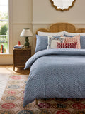 Nina Campbell Blue Kyoto duvet cover set, imported from the UK