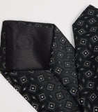 Giorgio Armani silk geometric jacquard tie - British product