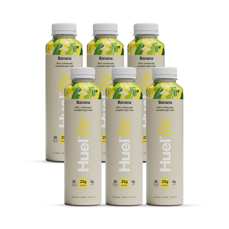 Huel Lite Banana meal drink 6x500ml, imported from the UK