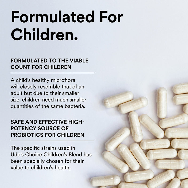 Udo's Choice children's probiotic blend 60 capsules (British brand)