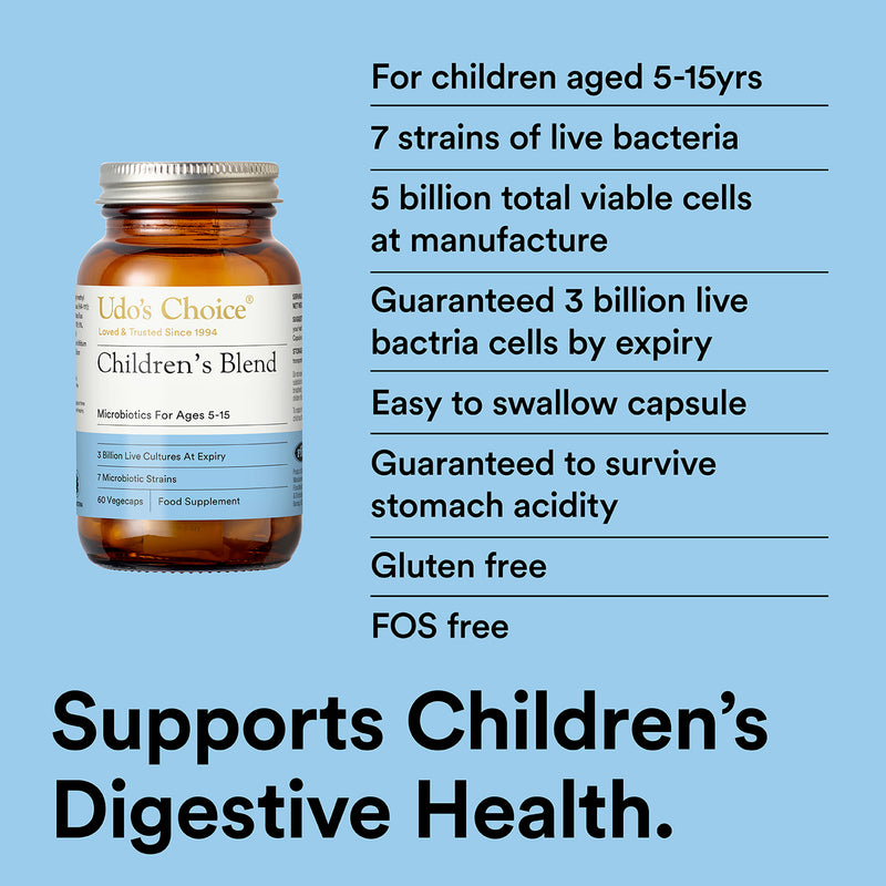 Udo's Choice children's probiotic blend 60 capsules (British brand)
