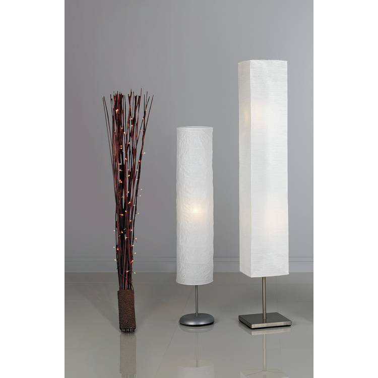 Argos Home tube paper floor lamp white, UK version