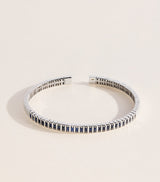 Harrods Suzanne Kalan White Gold and Sapphire Inlay Bangle- Buy online at McGrocer
