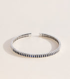 Suzanne Kalan white gold and sapphire inlay bangle, UK version