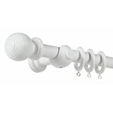 Argos Home white wooden curtain pole 120cm, imported from the UK
