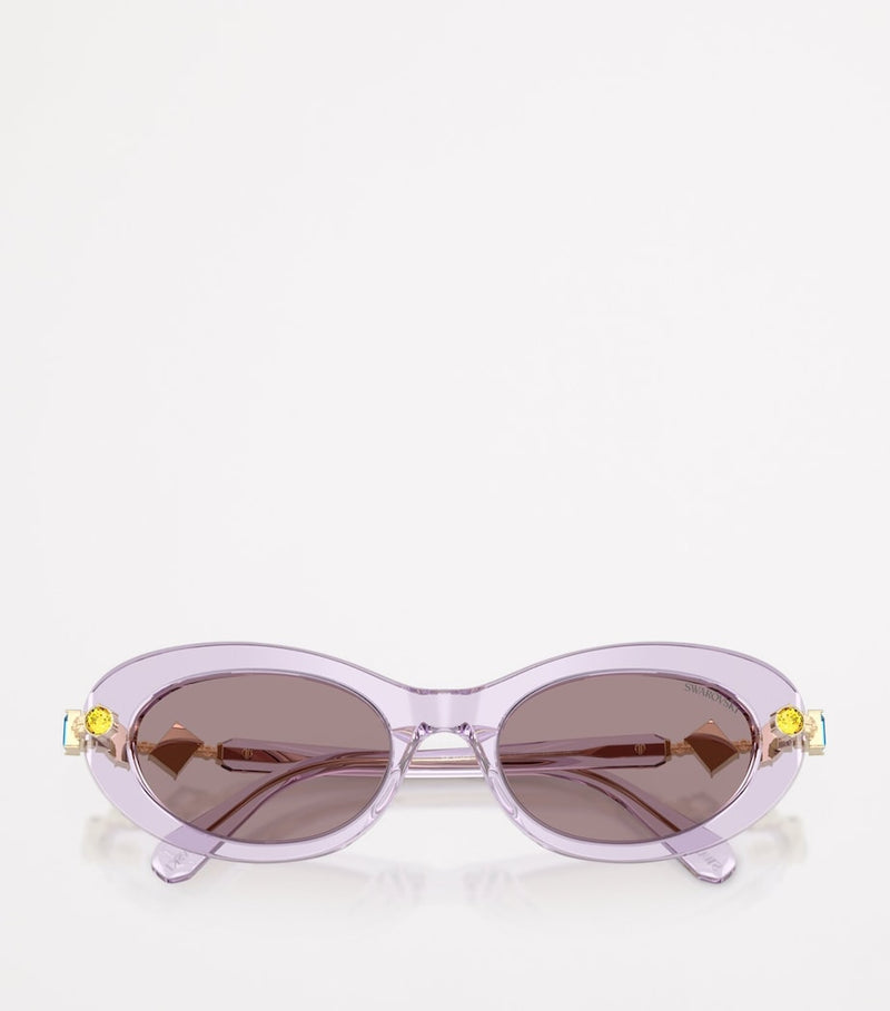 Swarovski acetate oval sunglasses - British product