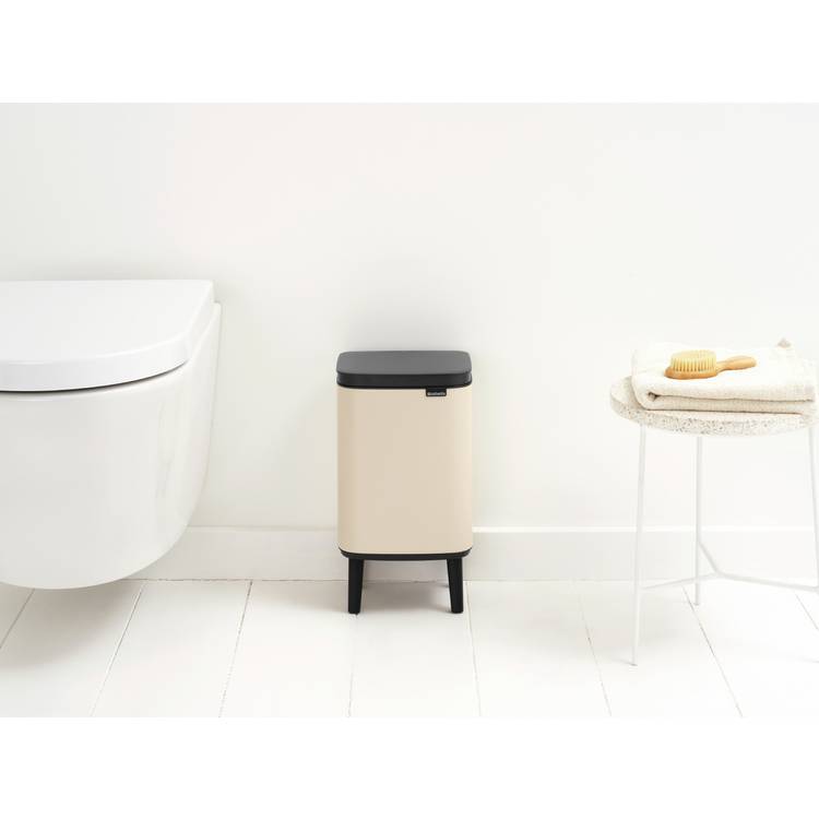 Brabantia waste bin soft beige 4 litre, imported from the UK