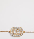 Valentino Garavani crystal VLogo Bracelet, UK version