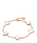 Harrods Bvlgari Rose Gold and Mother-of-Pearl Divas' Dream Chain Bracelet- Buy online at McGrocer