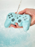 Video game controller shaped kids bath fizzer with white grapefruit scent, UK version
