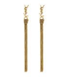 Saint Laurent Cassandre tassel pendant earrings, UK version