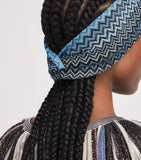 Missoni knot-front zigzag headband Italian accessory, imported from the UK