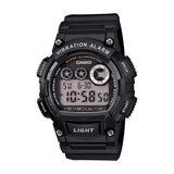 Casio watch vibration alarm black resin strap, UK version