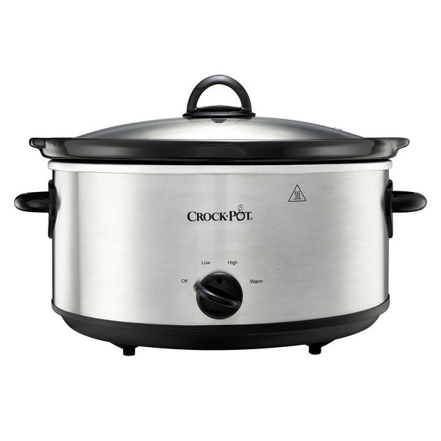 Crockpot slow cooker 5.6L stainless steel - British product