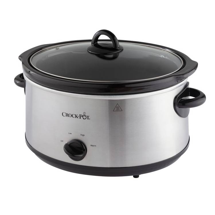 Crockpot slow cooker 5.6L stainless steel - British product