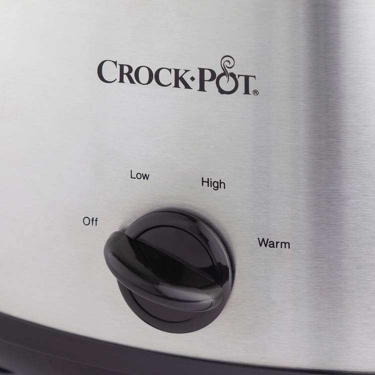Crockpot slow cooker 5.6L stainless steel - British product