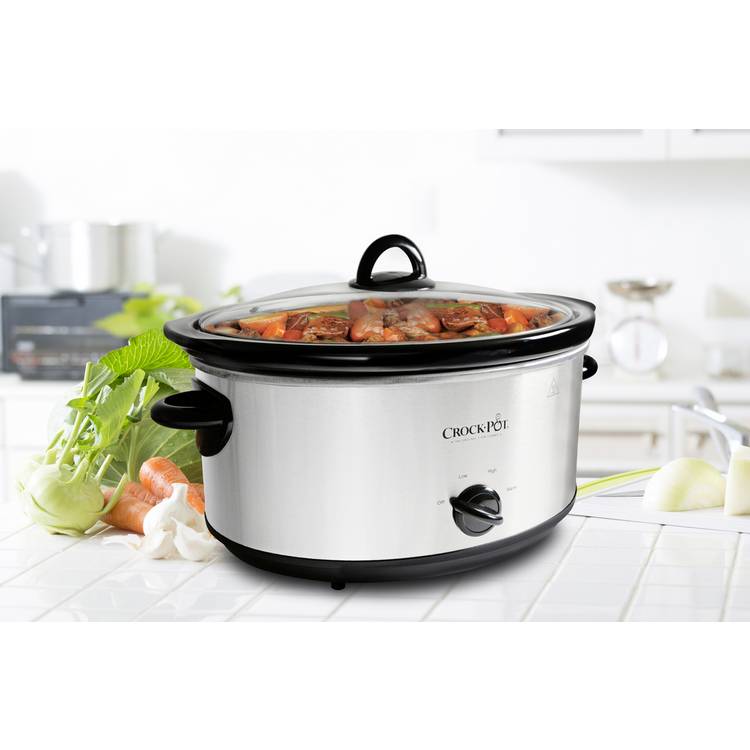 Crockpot slow cooker 5.6L stainless steel - British product