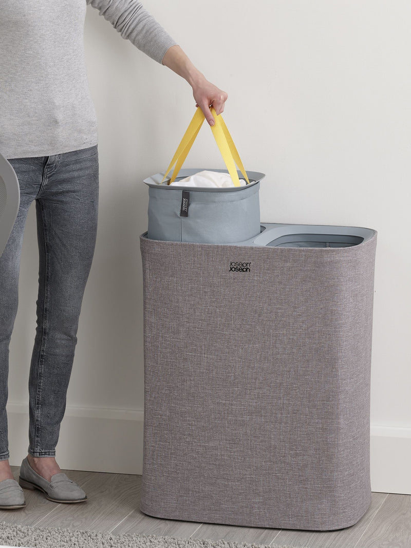 Joseph Joseph Tota grey laundry separation basket 90L - British product