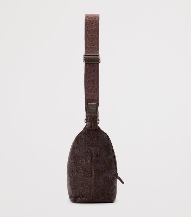 LOEWE Cubi cross-body bag in grained calf leather (British brand)