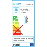 Luceco LED floodlight with PIR motion sensor 10W, UK version