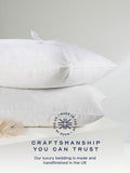 Snuggledown Scandi down medium back sleeper white pillows 2 pack (British brand)