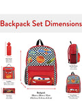 Disney Cars backpack set Lightning McQueen red 4 piece (British brand)