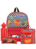 Disney Cars backpack set Lightning McQueen red 4 piece (British brand)