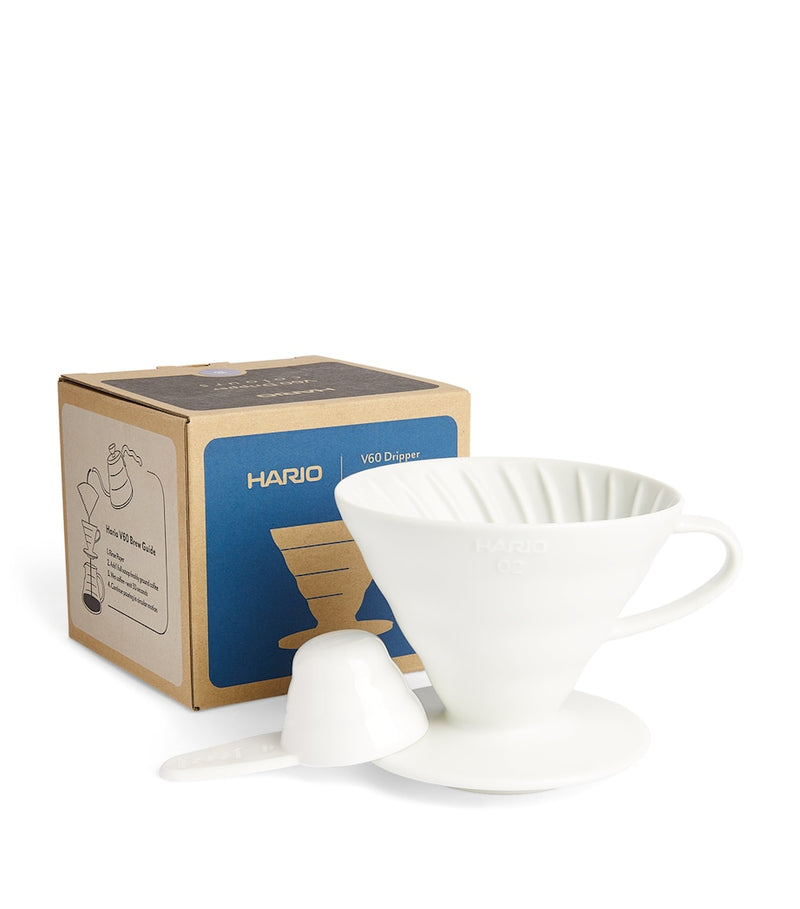 Hario V60 Size 02 ceramic coffee dripper, UK version