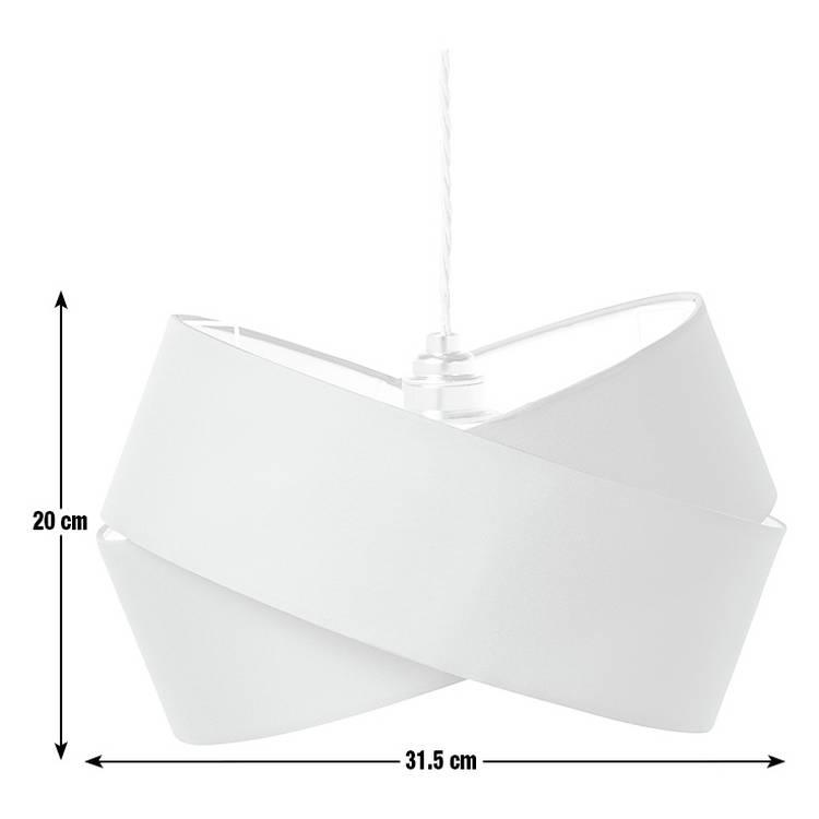 Argos Home grey ribbon twist lampshade 31cm UK version