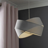 Argos Home grey ribbon twist lampshade 31cm UK version
