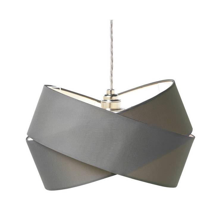 Argos Home grey ribbon twist lampshade 31cm UK version