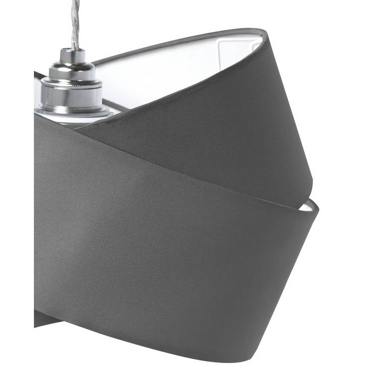 Argos Home grey ribbon twist lampshade 31cm UK version