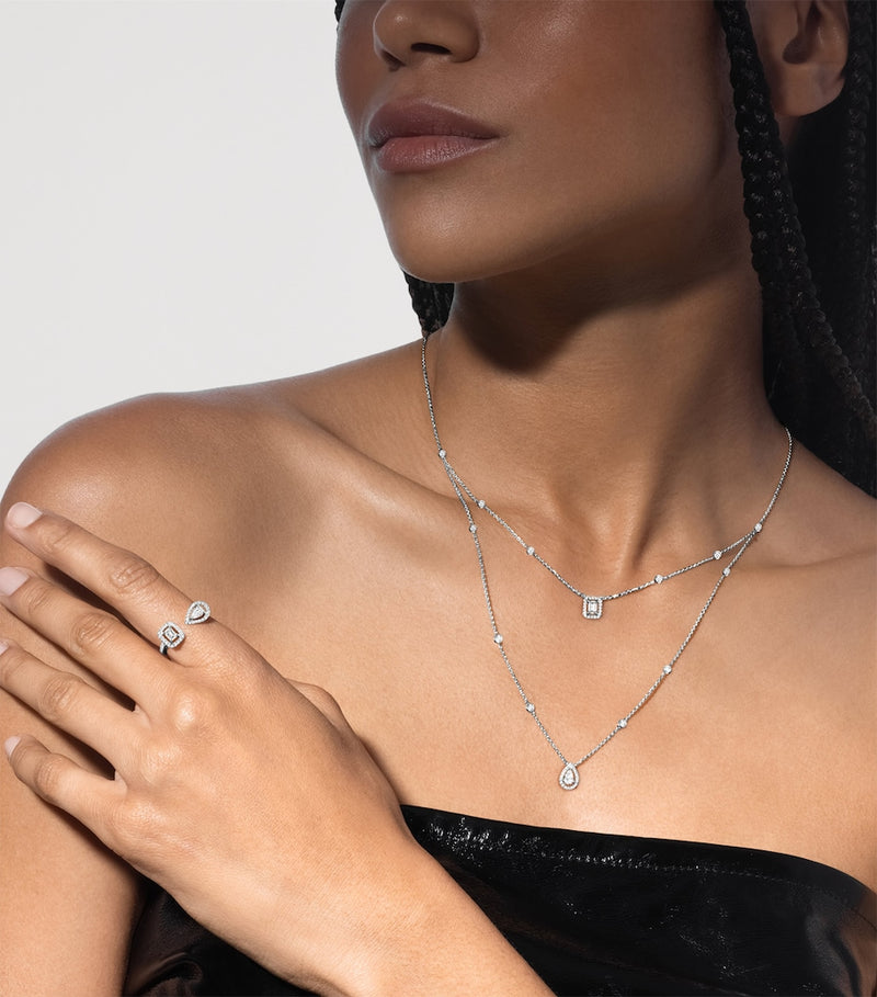 Messika My Twin diamond necklace 0.76ct white gold, UK version