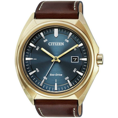 Argos Citizen Men's Eco-Drive Brown Leather Strap Watch- Buy online at McGrocer