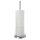 Habitat stainless steel toilet roll holder freestanding for 4 rolls, UK version