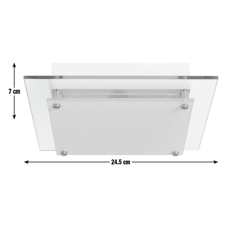 Argos Home flush ceiling light clear (British brand)