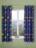 Catherine Lansfield reversible dinosaur curtains 168x183cm, UK version