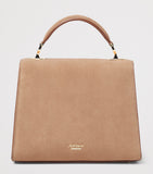 Aspinal of London Mayfair midi suede bag - British product